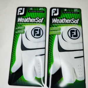 Set of Foot Joy golf gloves size medium/large
